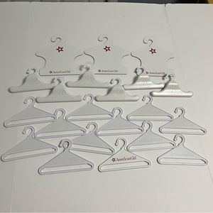 AMERICAN GIRL BRAND 18” doll hangers lot of 21 fits any 18” doll clothes